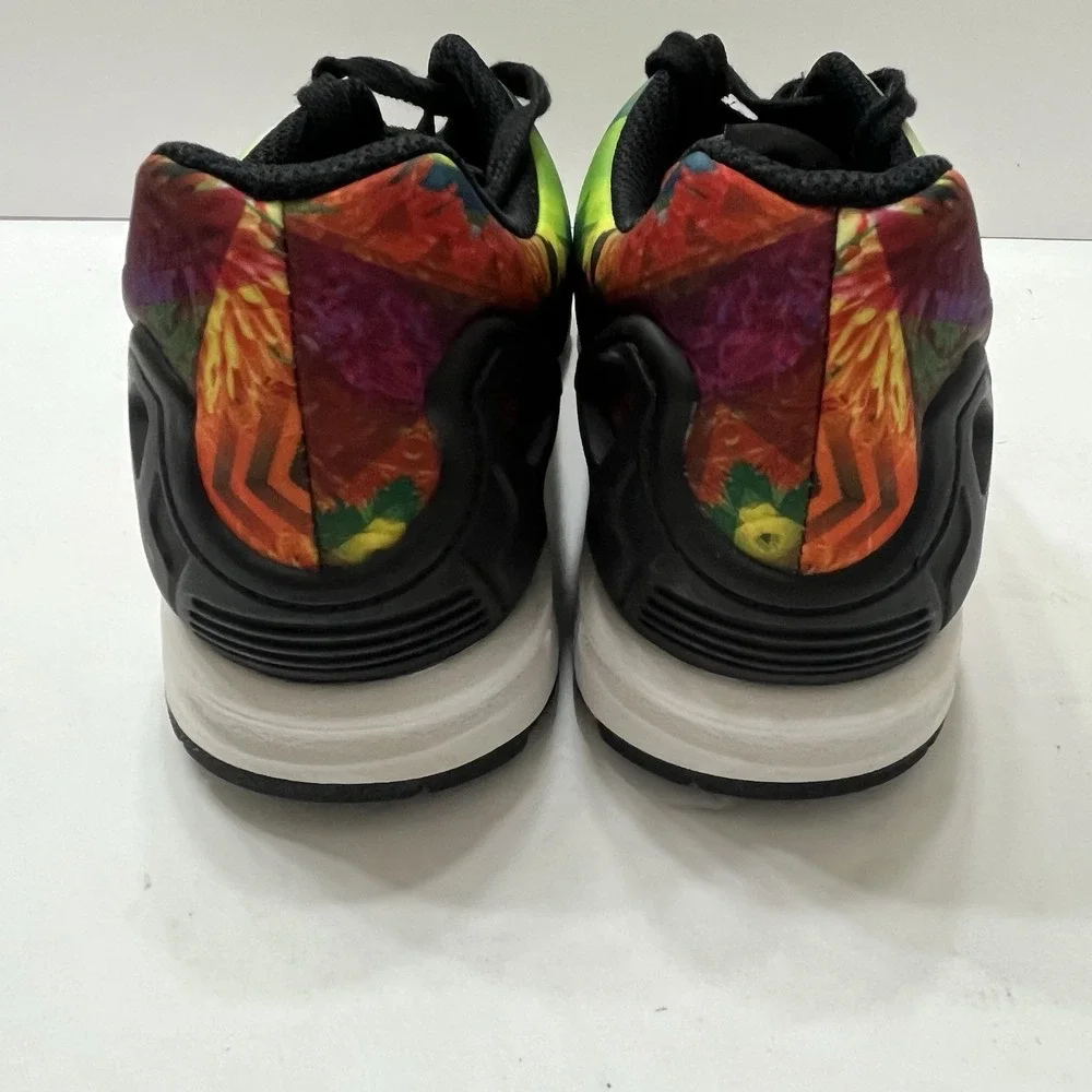 Adidas ZX Flux Summer Floral Multicolor Floral Print Black Stripes Women's 6.5